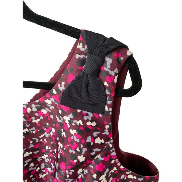 Talbots RSVP Bow Shoulder Confetti Print Fit & Flare Dress  EUC 22W - Picture 5 of 7